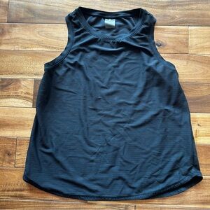 CALIA by Carrie Underwood Black Ribbed Black Tank Top - Medium